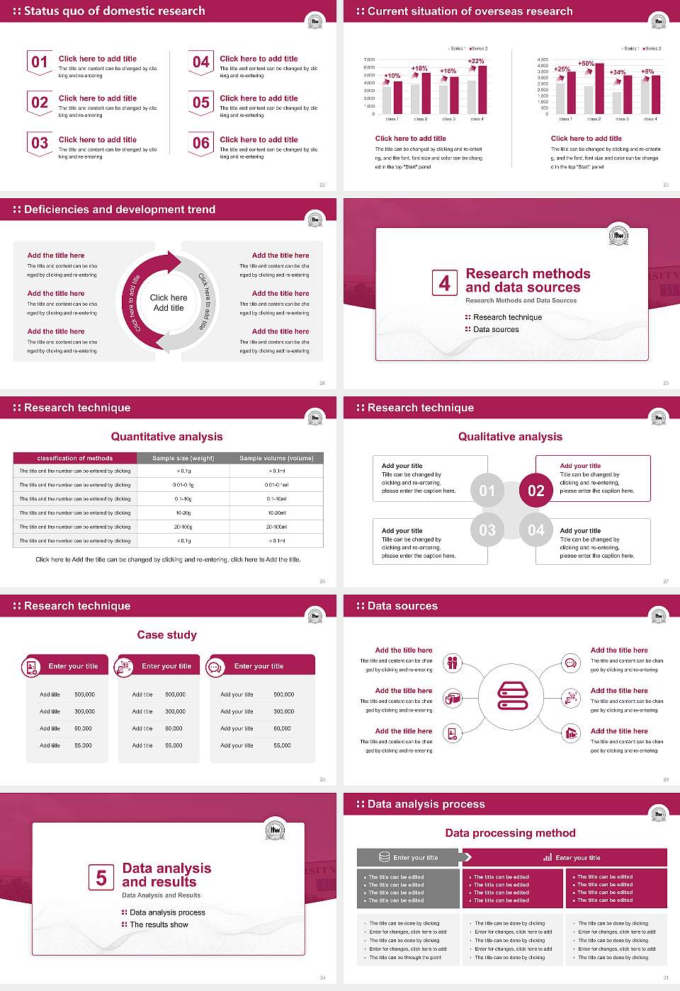 ITM-Vocational University Graduation Thesis Defense PPT Template16:9 ratio PPT effect preview image4