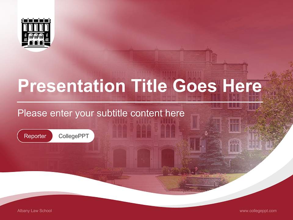 Albany Law School Lecture Sharing and Networking Event PPT Template4:3 ratio PPT effect preview image4