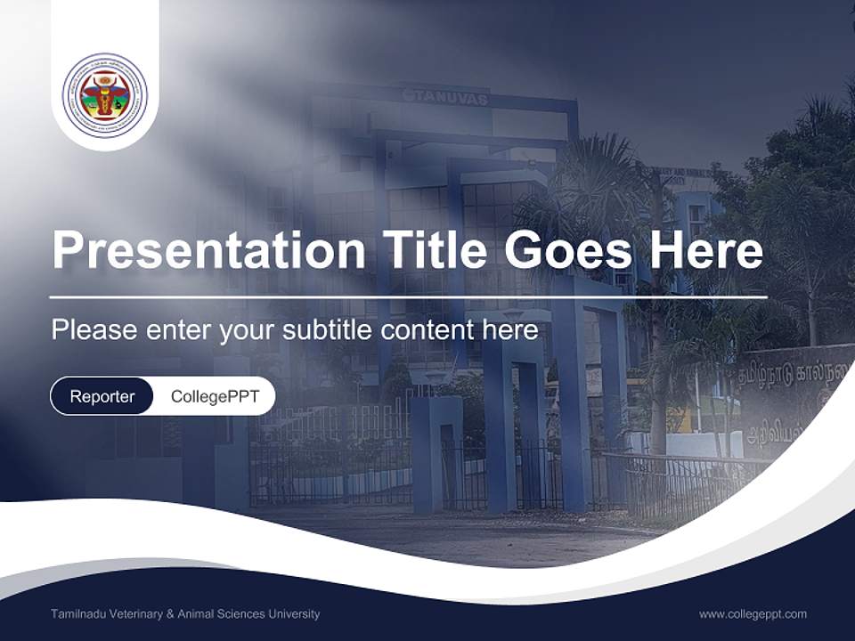 Tamilnadu Veterinary & Animal Sciences University Lecture Sharing and Networking Event PPT Template4:3 ratio PPT effect preview image4