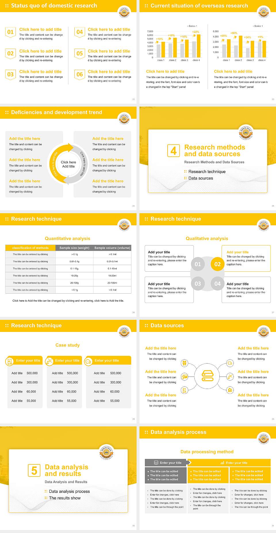 Himalayan University Graduation Thesis Defense PPT Template4:3 ratio PPT effect preview image4