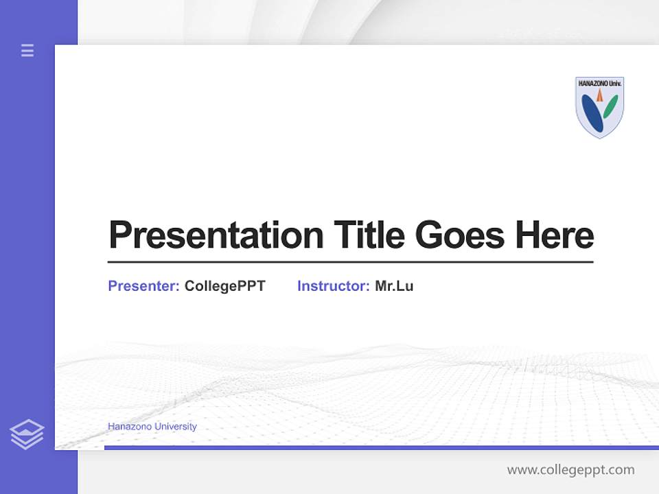 Hanazono University Thesis Proposal/Graduation Defense PPT Template4:3 ratio PPT effect preview image5