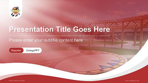 Aaniiih Nakoda College Lecture Sharing and Networking Event PPT Template