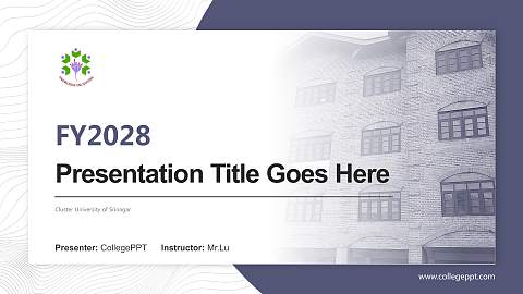 Cluster University of Srinagar Academic Presentation/Research Findings Report PPT Template