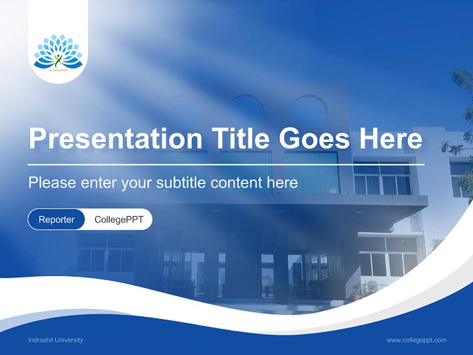 Indrashil University Lecture Sharing and Networking Event PPT Template4:3 ratio PPT effect preview image4