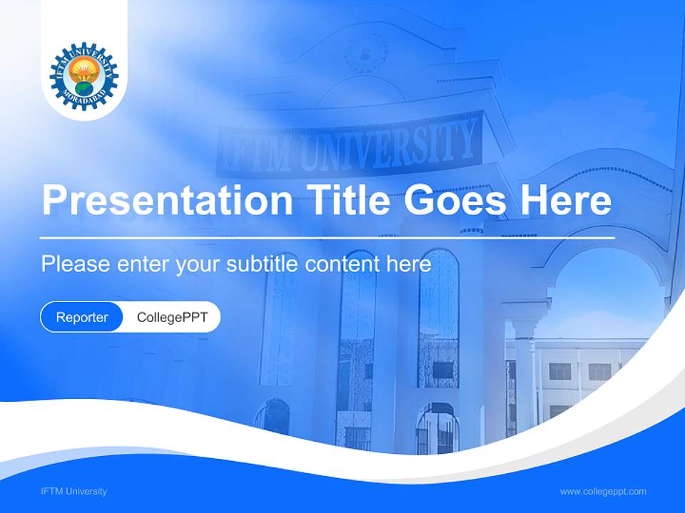 IFTM University Lecture Sharing and Networking Event PPT Template4:3 ratio PPT effect preview image4