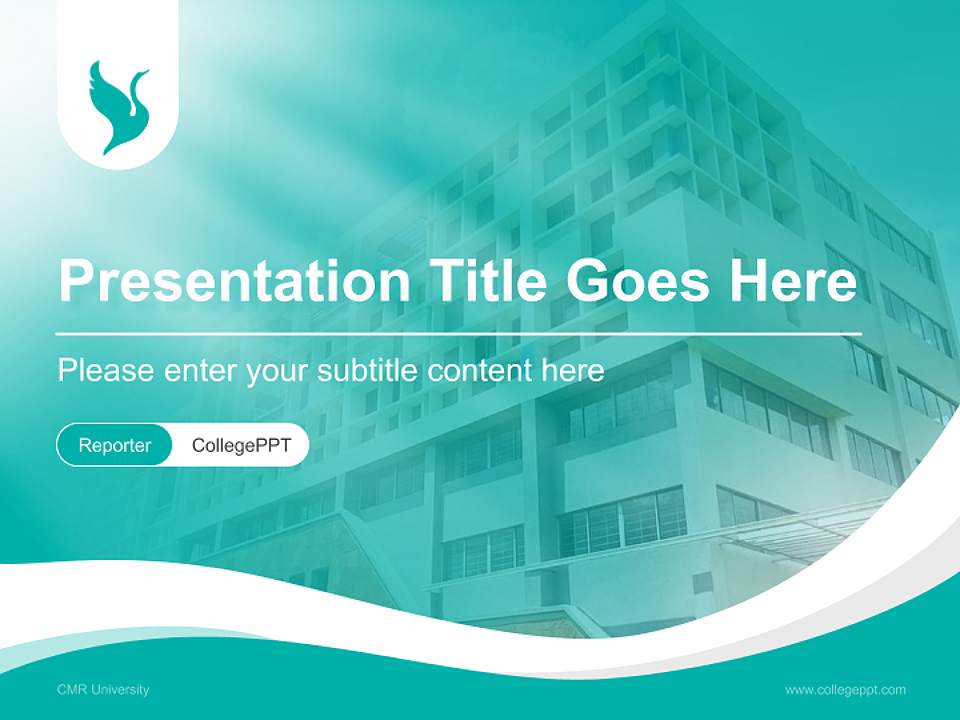 CMR University Lecture Sharing and Networking Event PPT Template4:3 ratio PPT effect preview image4