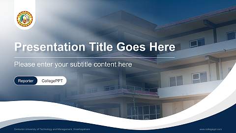 Centurion University of Technology and Management, Visakhapatnam Lecture Sharing and Networking Event PPT Template