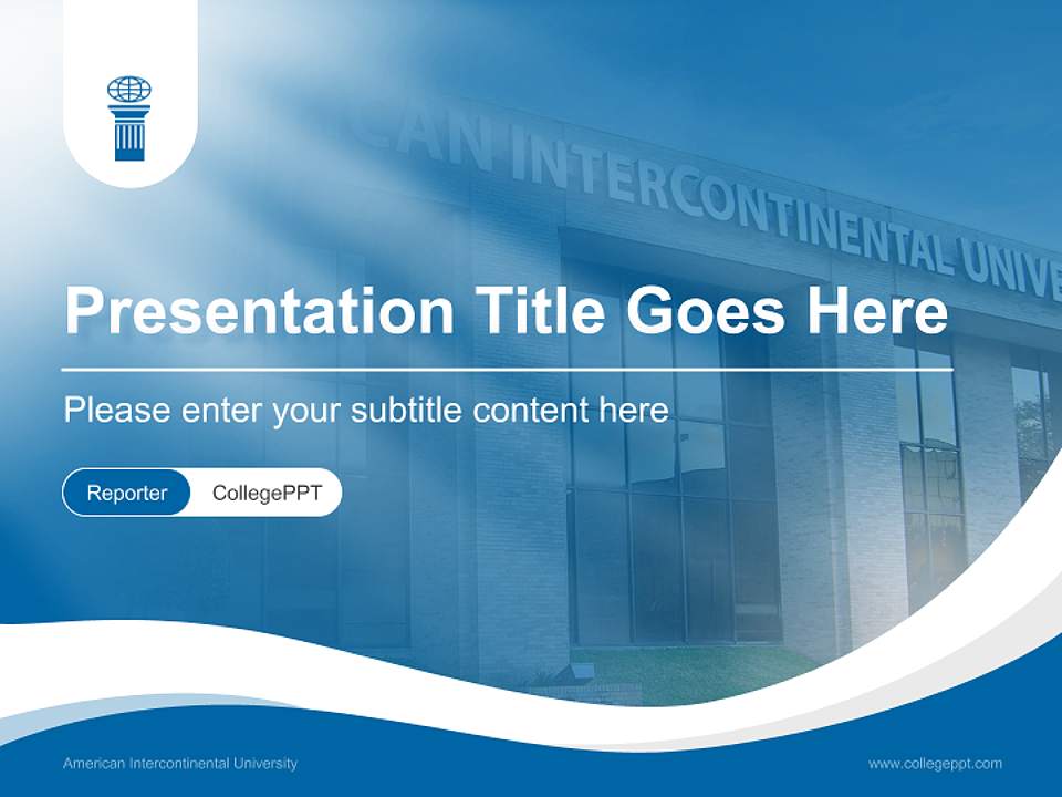American Intercontinental University Lecture Sharing and Networking Event PPT Template4:3 ratio PPT effect preview image4