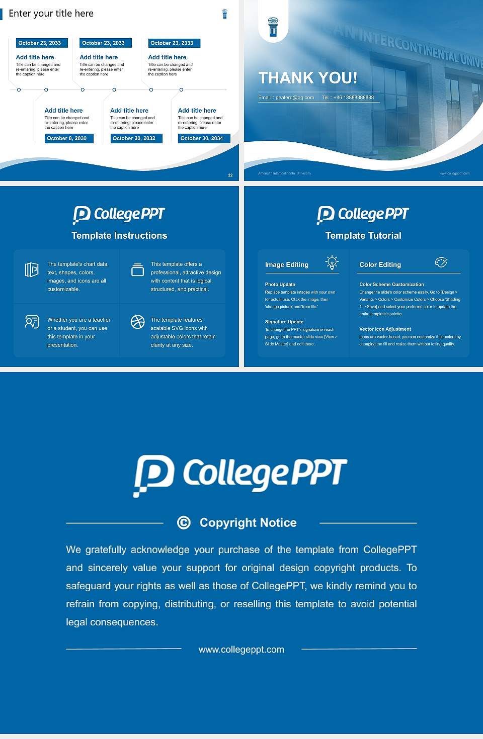 American Intercontinental University Lecture Sharing and Networking Event PPT Template4:3 ratio PPT effect preview image4