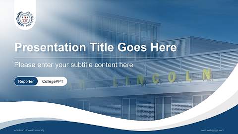 Abraham Lincoln University Lecture Sharing and Networking Event PPT Template