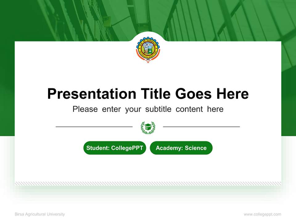 Birsa Agricultural University National Scholarship Defense PPT Template4:3 ratio PPT effect preview image4