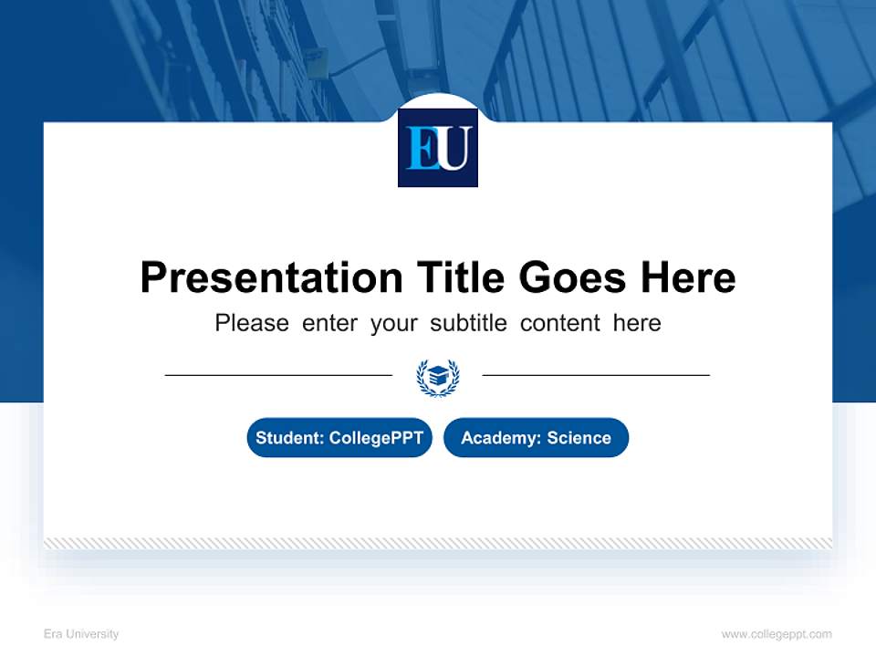 Era University National Scholarship Defense PPT Template4:3 ratio PPT effect preview image4