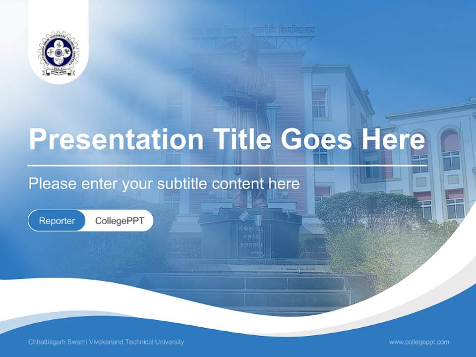 Chhattisgarh Swami Vivekanand Technical University Lecture Sharing and Networking Event PPT Template4:3 ratio PPT effect preview image4