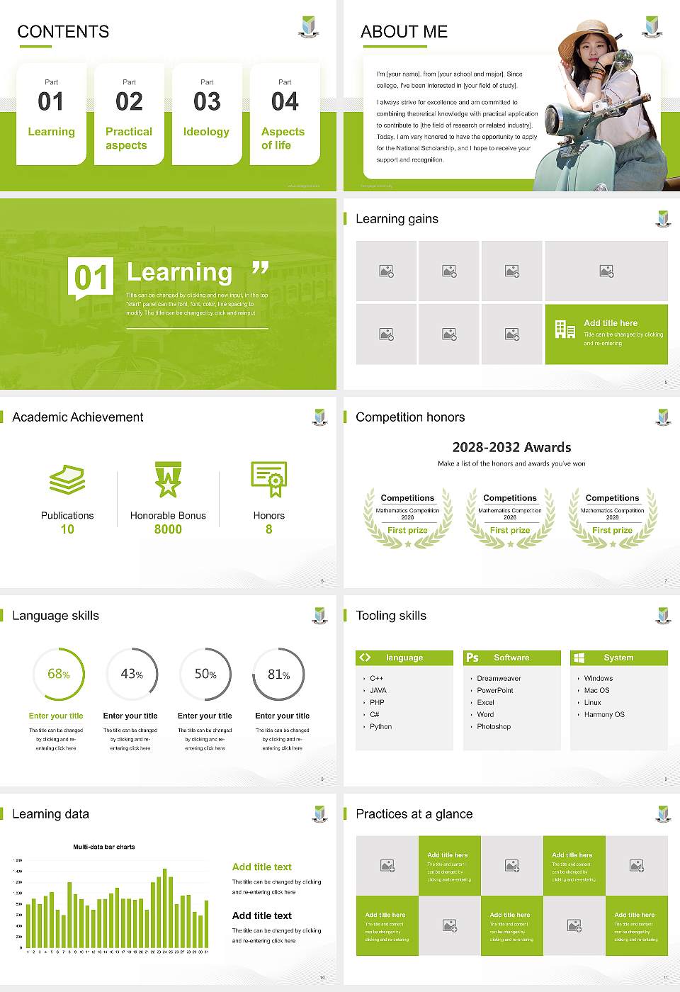 Yenepoya University National Scholarship Defense PPT Template16:9 ratio PPT effect preview image2