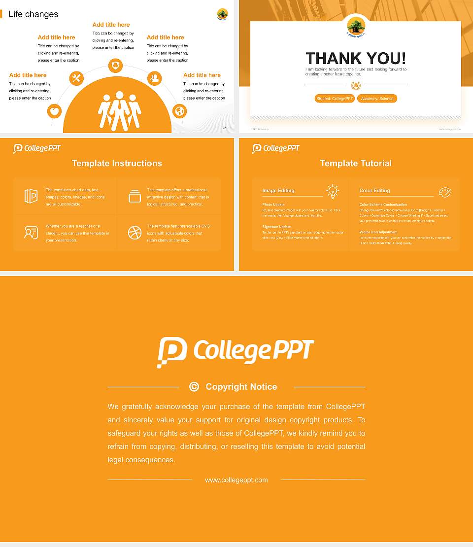 GSFC University National Scholarship Defense PPT Template16:9 ratio PPT effect preview image4