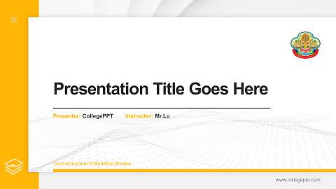 Central Institute of Buddhist Studies Thesis Proposal/Graduation Defense PPT Template