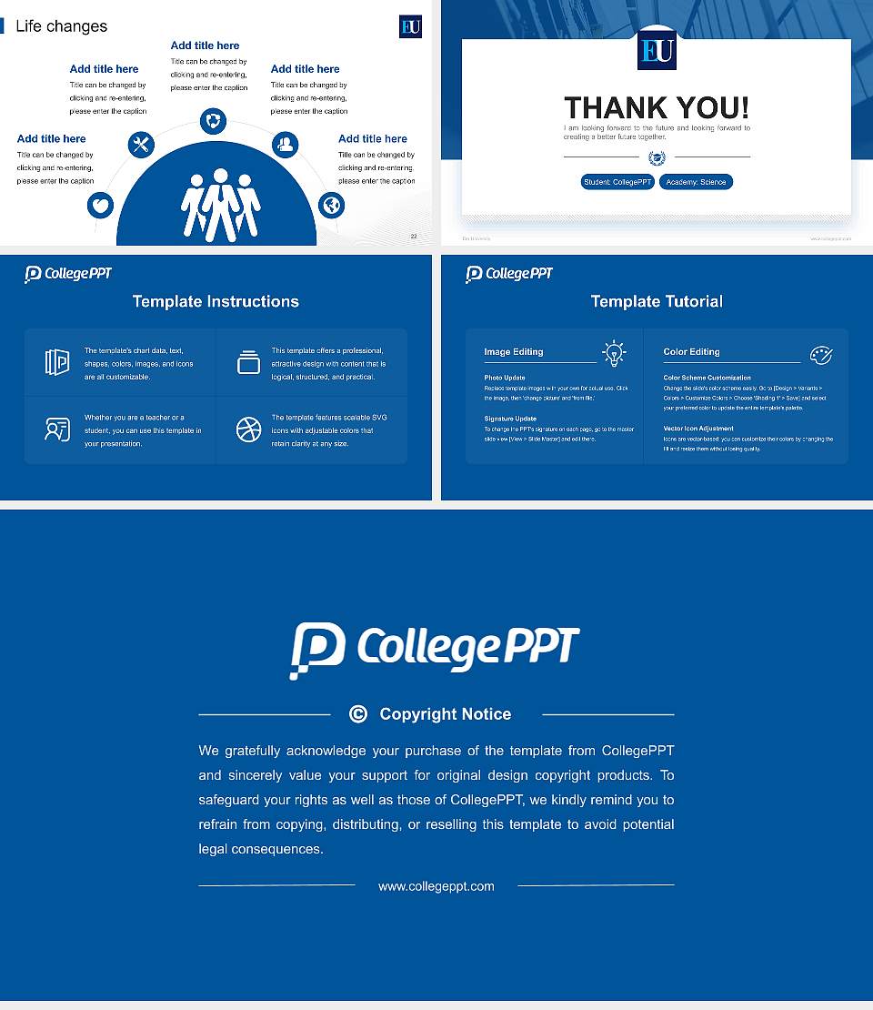 Era University National Scholarship Defense PPT Template16:9 ratio PPT effect preview image4