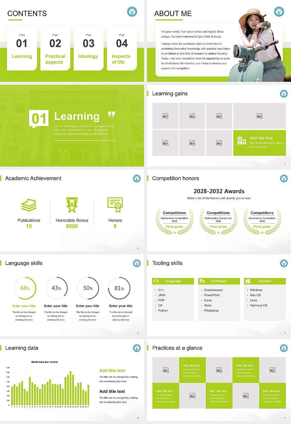 Indira Gandhi Krishi Vishwavidyalaya National Scholarship Defense PPT Template16:9 ratio PPT effect preview image2