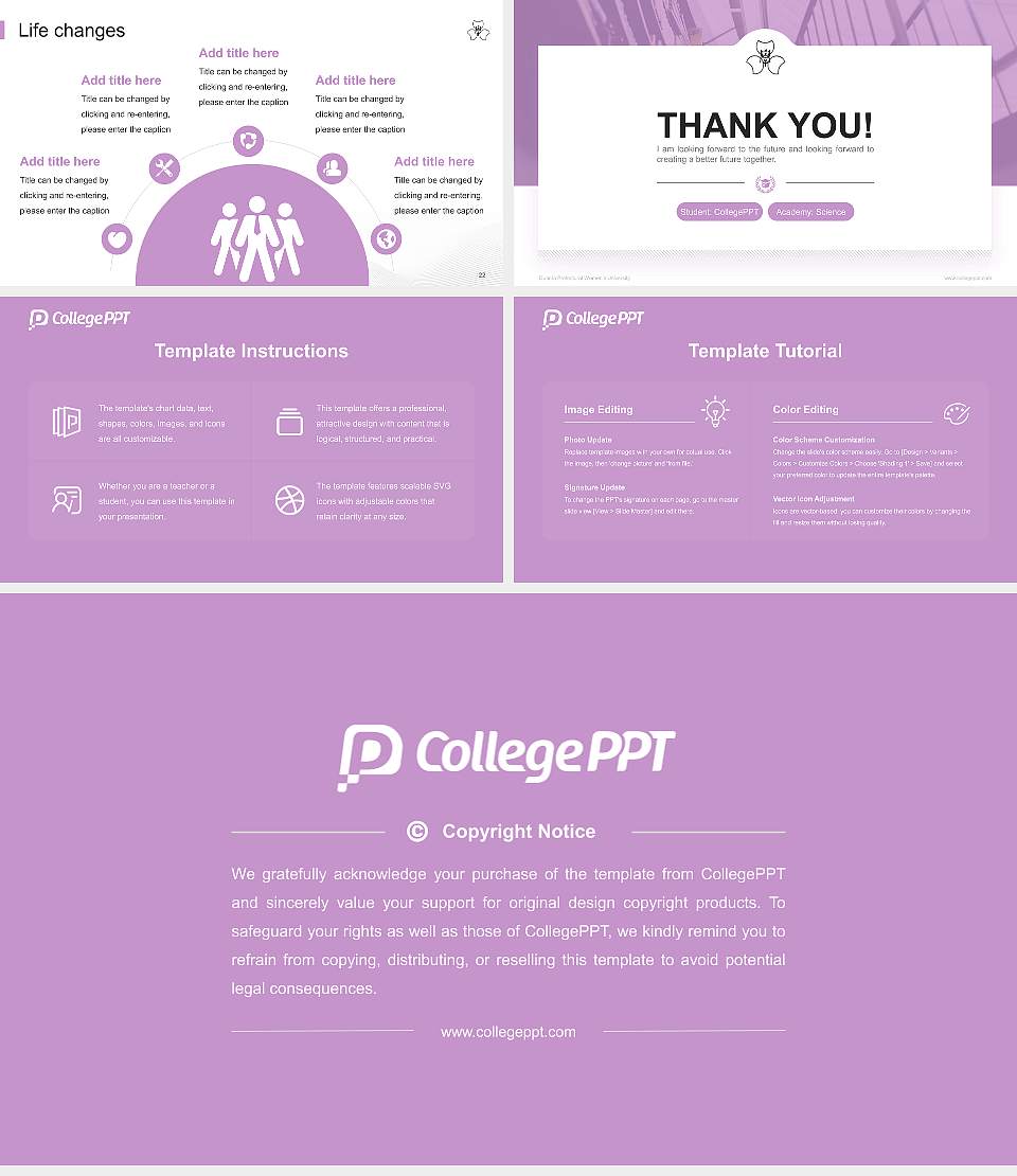 Gunma Prefectural Women’s University National Scholarship Defense PPT Template16:9 ratio PPT effect preview image4