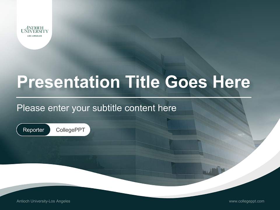 Antioch University-Los Angeles Lecture Sharing and Networking Event PPT Template4:3 ratio PPT effect preview image4