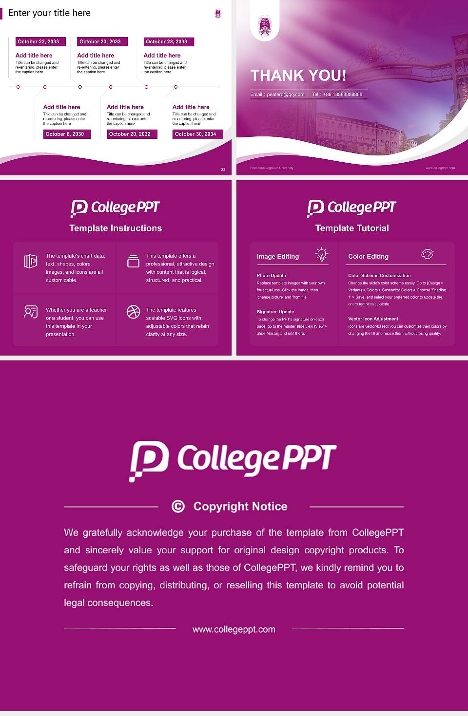Hiroshima Jogakuin University Lecture Sharing and Networking Event PPT Template4:3 ratio PPT effect preview image4
