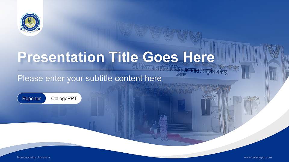 Homoeopathy University Lecture Sharing and Networking Event PPT Template16:9 ratio PPT effect preview image