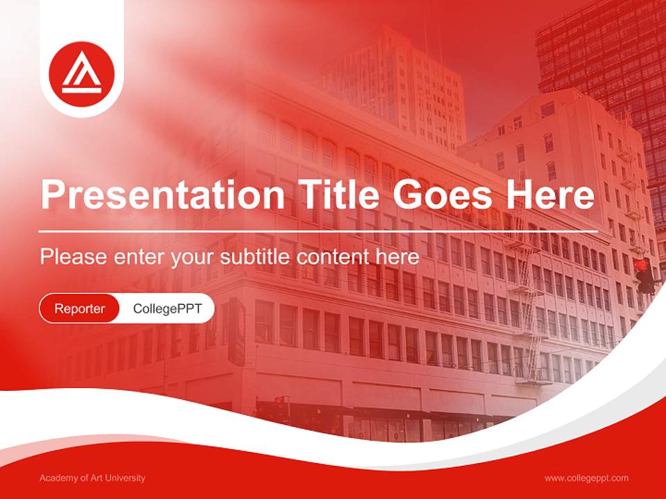Academy of Art University Lecture Sharing and Networking Event PPT Template4:3 ratio PPT effect preview image4