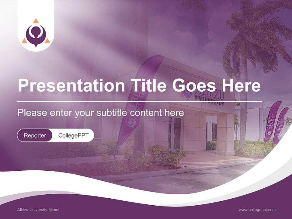 Albizu University-Miami Lecture Sharing and Networking Event PPT Template4:3 ratio PPT effect preview image4