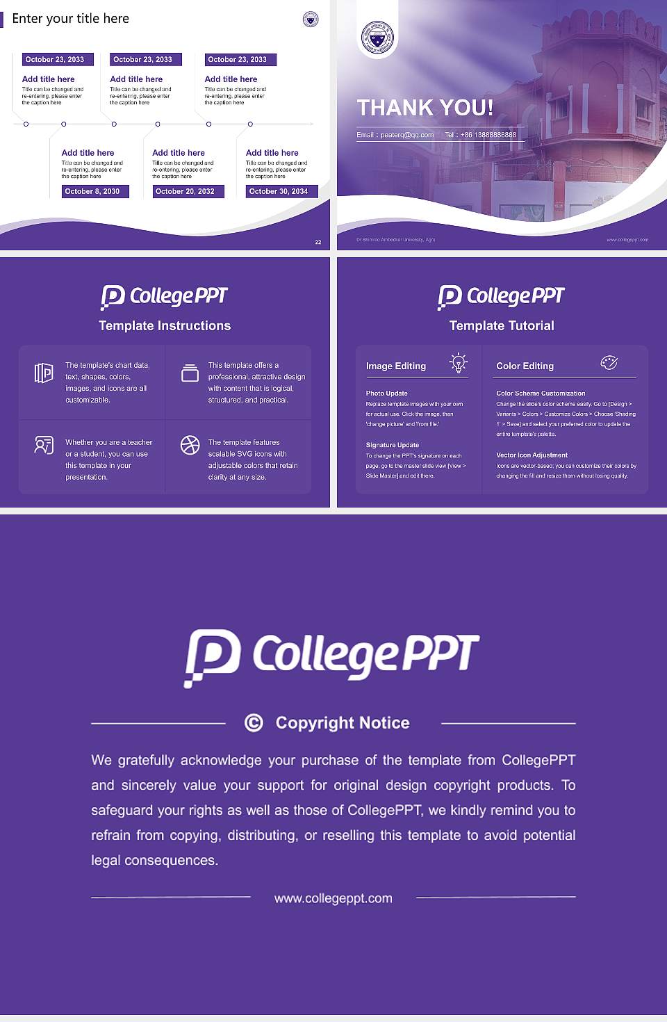 Dr Bhimrao Ambedkar University, Agra Lecture Sharing and Networking Event PPT Template4:3 ratio PPT effect preview image4