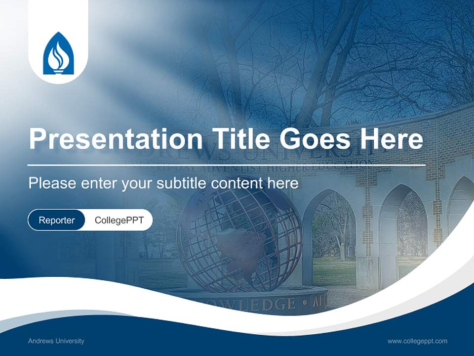 Andrews University Lecture Sharing and Networking Event PPT Template4:3 ratio PPT effect preview image4