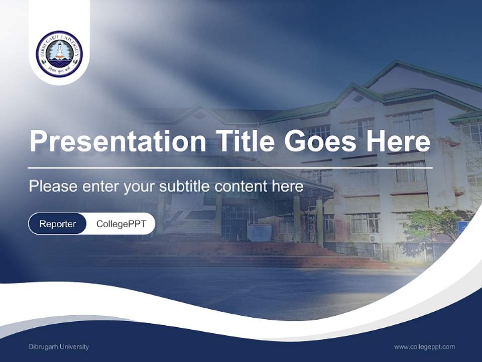 Dibrugarh University Lecture Sharing and Networking Event PPT Template4:3 ratio PPT effect preview image4