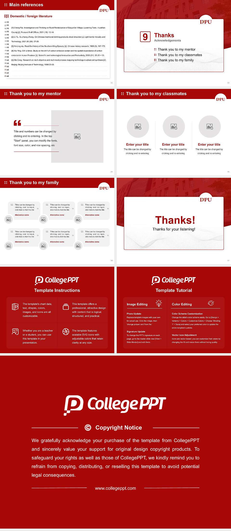 Dr. D.Y. Patil Vidyapeeth Graduation Thesis Defense PPT Template4:3 ratio PPT effect preview image7