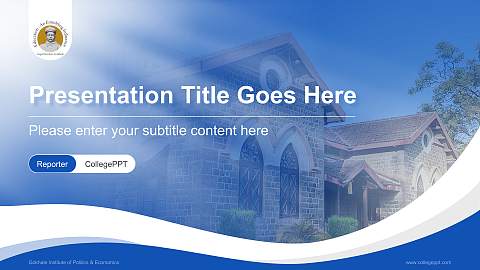 Gokhale Institute of Politics & Economics Lecture Sharing and Networking Event PPT Template