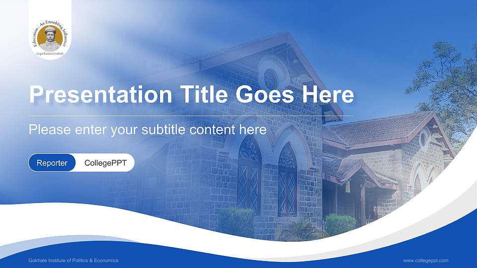 Gokhale Institute of Politics & Economics Lecture Sharing and Networking Event PPT Template16:9 ratio PPT effect preview image