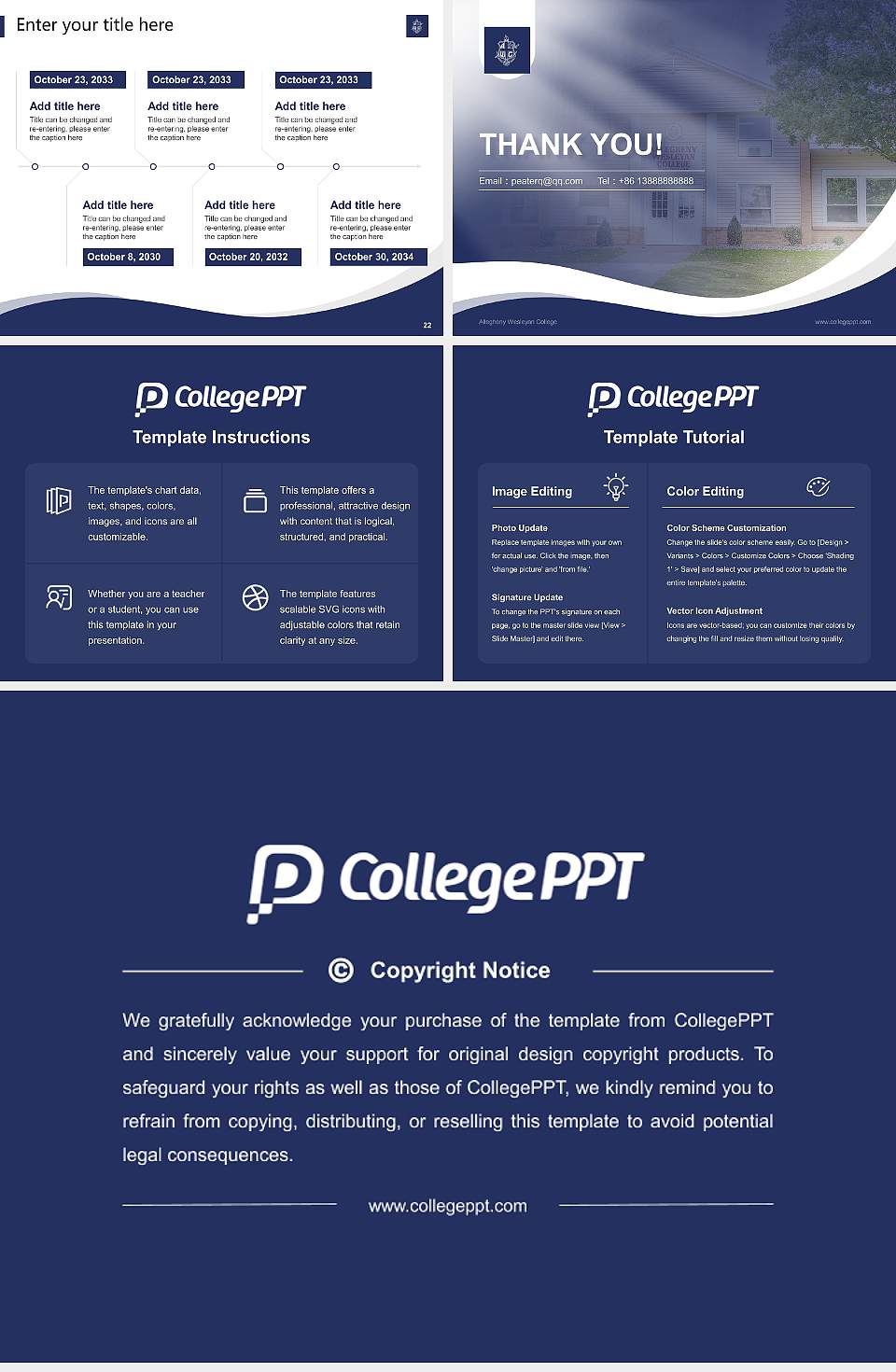 Allegheny Wesleyan College Lecture Sharing and Networking Event PPT Template4:3 ratio PPT effect preview image4