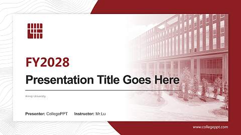 Himeji University Academic Presentation/Research Findings Report PPT Template