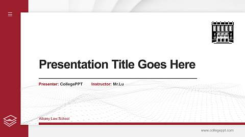 Albany Law School Thesis Proposal/Graduation Defense PPT Template
