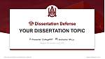 Alabama a & M University Graduation Thesis Defense PPT Template