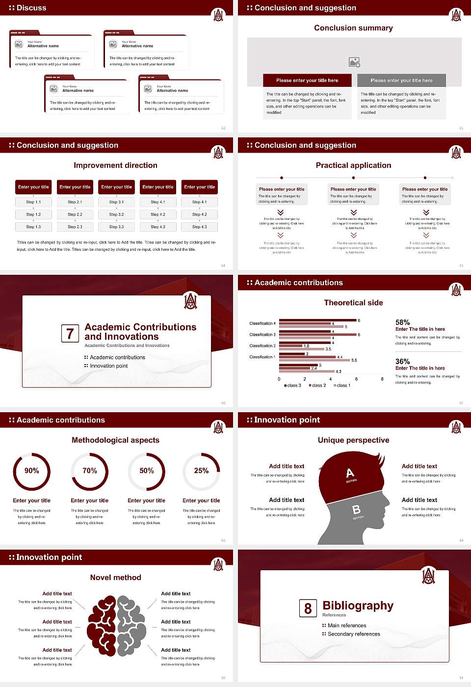 Alabama a & M University Graduation Thesis Defense PPT Template16:9 ratio PPT effect preview image6
