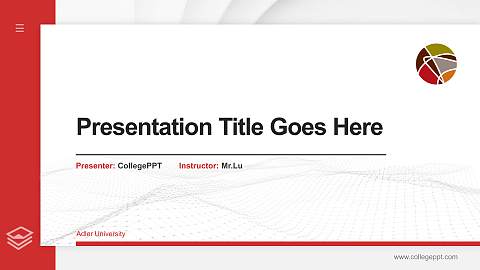 Adler University Thesis Proposal/Graduation Defense PPT Template