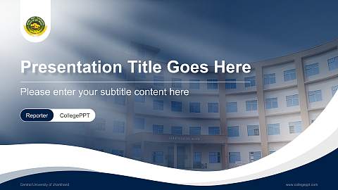 Central University of Jharkhand Lecture Sharing and Networking Event PPT Template