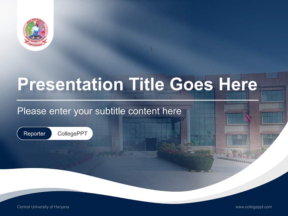 Central University of Haryana Lecture Sharing and Networking Event PPT Template4:3 ratio PPT effect preview image4