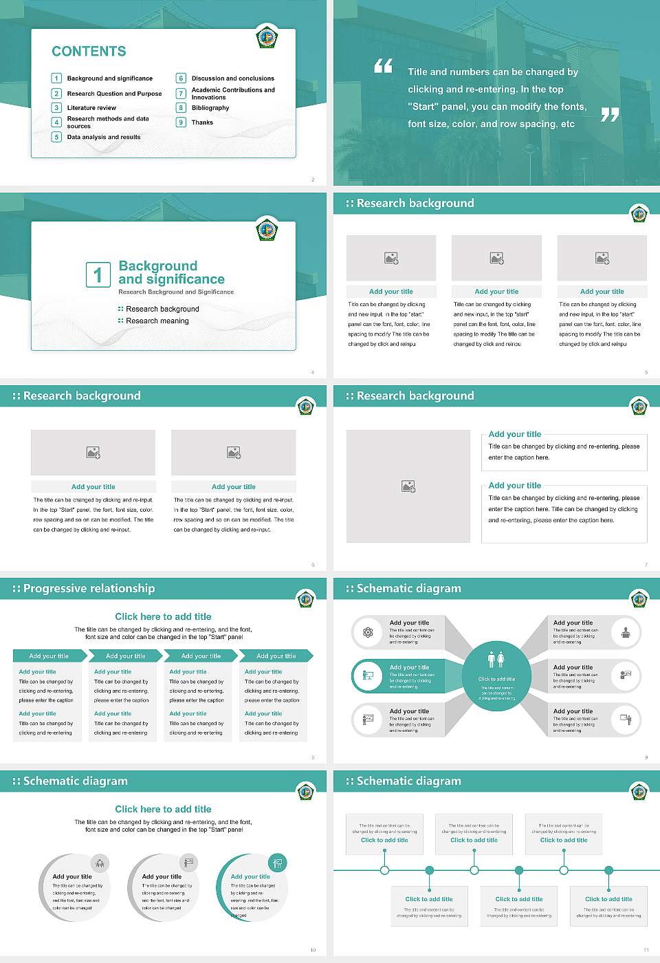 Guru Jambeshwar University of Science and Technology Graduation Thesis Defense PPT Template16:9 ratio PPT effect preview image2