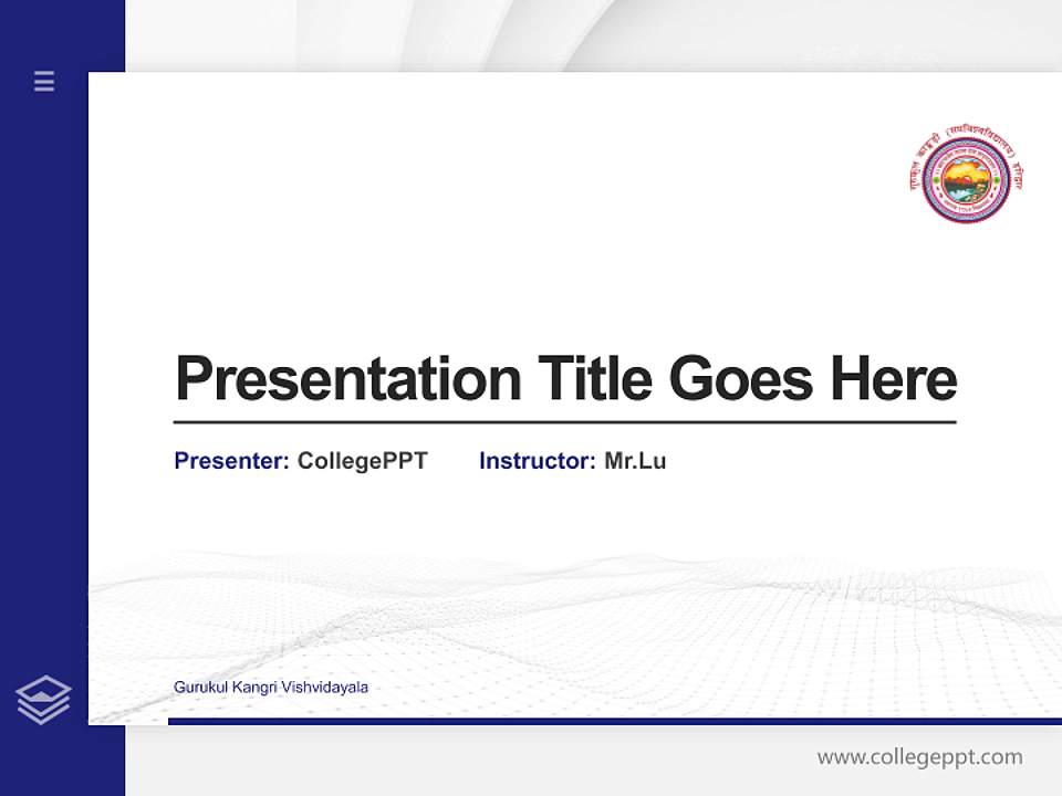 Gurukul Kangri Vishvidayala Thesis Proposal/Graduation Defense PPT Template4:3 ratio PPT effect preview image5