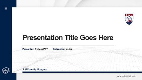 IILM University, Gurugram Thesis Proposal/Graduation Defense PPT Template