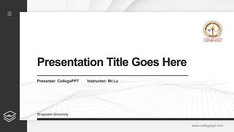 Bhagwant University Thesis Proposal/Graduation Defense PPT Template