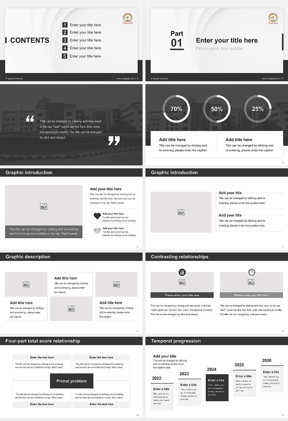 Bhagwant University Thesis Proposal/Graduation Defense PPT Template16:9 ratio PPT effect preview image2