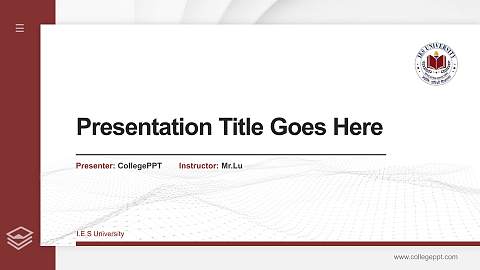I.E.S University Thesis Proposal/Graduation Defense PPT Template