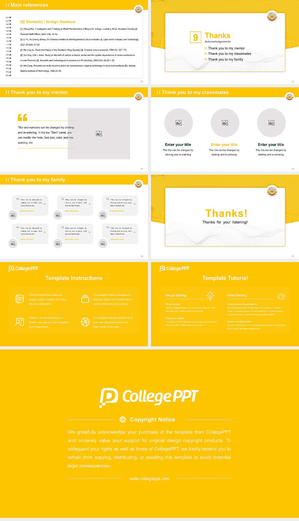 Himalayan University Graduation Thesis Defense PPT Template16:9 ratio PPT effect preview image7