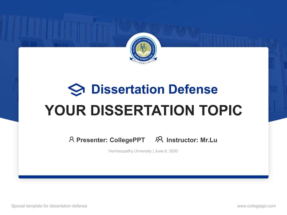 Homoeopathy University Graduation Thesis Defense PPT Template4:3 ratio PPT effect preview image7